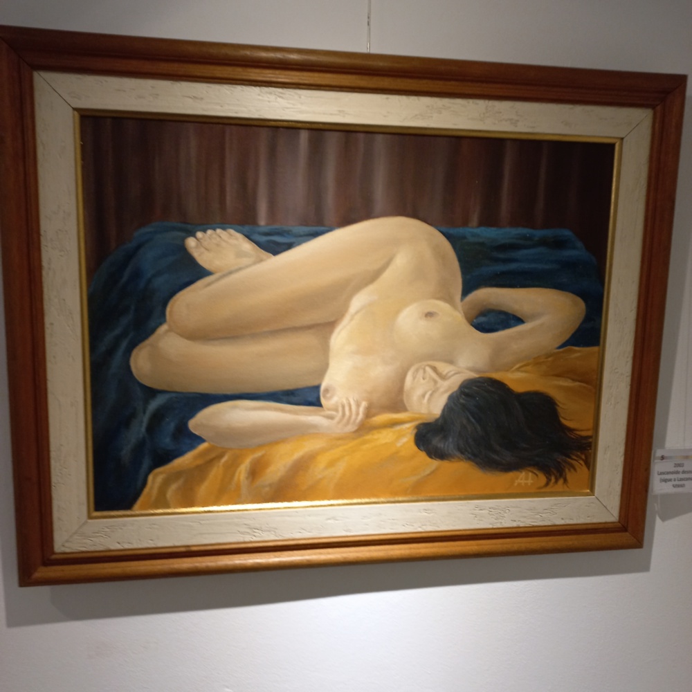 Exhibit of other 20 paintings after 20 years colouring canvas