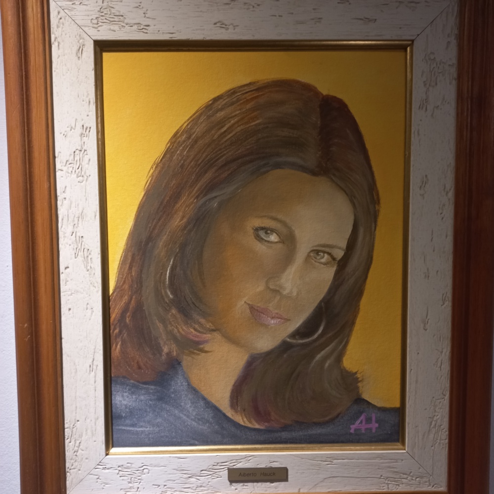 Exhibit of other 20 paintings after 20 years colouring canvas
